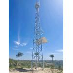Angle Steel Structure Mobile Communication Tower 20m - 100m Microwave