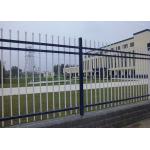 horizontal rails Picket Top Steel Tubular Fence for sale