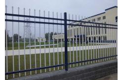 China horizontal rails Picket Top Steel Tubular Fence supplier