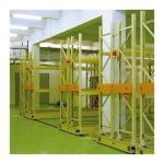 Blue Automated Storage Racking System , Electric Mobile Warehouse Racking System