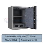 Large Fireproof Safe 2 Hour Fireproof Storage Box Mechanical Lock Best Fire Proof Safes For Home for sale