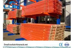 China Custom Lumber Bulk Storage Racks , Roll Steel Cantilever Warehouse Racks supplier