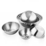 6pcs Stacking Nesting Stainless Steel Mixing Bowls For Space Saving Storage