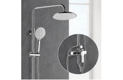 China Three Function Bath Shower Mixer Set Copper Alloy Adjustable Descaling Shower Set supplier