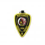 Motorcycle Embroidered Key Chain Rings Chenille Ironing Backing OEM for sale