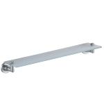 Glass Bathroom Accessories Shelves Wall Mounted Rectangular Polished 21.65 Inch for sale