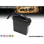 10000lux High Brightness LED Mining Headlamp , 3.7V 6.6Ah Underground Cap Lamps