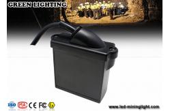 China 10000lux High Brightness LED Mining Headlamp , 3.7V 6.6Ah Underground Cap Lamps supplier