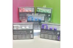 China Convenient Carry 8 Pieces 50ml Travel Bottles Set with Plastic Body Material supplier