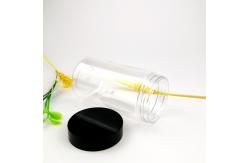 China Black Screw Cap Plastic Cream Jars Screen Printing supplier