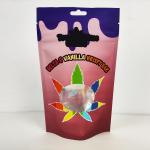 Customization Printed 3.5g Smell Proof Mylar Bag Shaped Circle Mylar Bag With ziplockk for sale