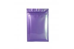 China Resealable Zipper Smell Proof Mylar BRC Poly Resealable Bags Matt Black Bag supplier