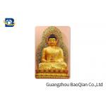 Buddha Religion Premium 3D Lenticular Card PET / PP Motion Effect  Printing Figure