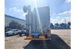 China 60cbm large auger bulk animal feed powder bulk feed transport trailer truck supplier