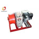 Gasoline Engine Gas Powered Winch , Take Up Machine Cable Pulling Winch for sale