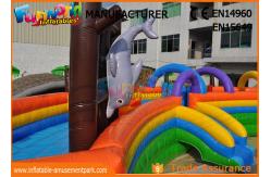 China Ocean World Gaint Inflatable Water Parks 0.9 Tarpaulin Logo Printed supplier