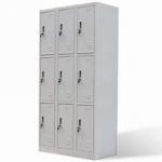 Iron Staff 9 Door Office Furniture Kd Metal Locker Storage Cabinet 1.2mm for sale