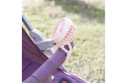 China Portable Rechargeable Table Fan 1200mAh Stroller Student Mini Handheld Electric Fan supplier