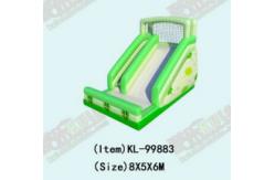 China Green And White Inflatable Slides For Fun And Safety In Children Play supplier