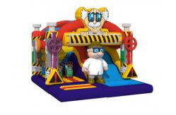 China Classic European 4x4.5x3.5m Inflatable Jumping Castle With Slide supplier