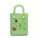 Fashionable Custom Promotion Gifts Mini Rubber Beach Tote Bag For Girls for sale