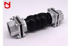 China Twin Sphere Rubber Flexible Joint , Flexible Bellow Expansion Joint Female Connection supplier