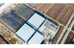 China Customized Galvanized H Section Large Span Steel Structure Warehouse supplier