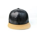 3D Embroidery PU Flat Brim Snapback Hats / Hip Hop Fluorescent Cap for sale