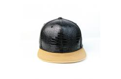 China 3D Embroidery PU Flat Brim Snapback Hats / Hip Hop Fluorescent Cap supplier