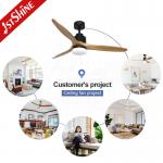Wobble Free 3 Solid Wood Blade Ceiling Fan With Remote Control
