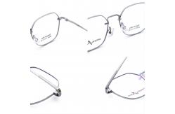 China Cheap And Fine IP Plating B Titanium Frame Men Women Glasses 66363 supplier