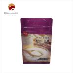 Industrial Food Gravure Printing Flat Bottom Bag With Zipper Closure for sale