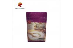 China Industrial Food Gravure Printing Flat Bottom Bag With Zipper Closure supplier