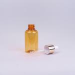 Lightweight 60ml Amber PET Dropper Bottle For Skincare And Liquid Formulations for sale