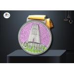 Soft Enamel And Glitter Filled Custom Award Medals Embossed Logo For Business Gift for sale