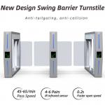 Stainless Steel 304 Swing Turnstile Gate with IP65 Waterproof and Military-Grade Durability