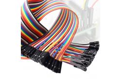 China 1.25mm 40PIN Flat Rainbow Ribbon Cable Dupont Line Breadboard GPIO Cables supplier