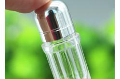 China Cylinder 11mm Capsule Packaging Bottles With Metal Cap supplier