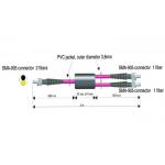 SMA 905 Connector 2.2mm Two Fibers Optic Patch Cables for sale