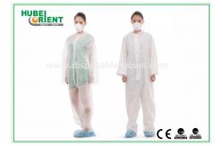 China Polypropylene Disposable Protective Coveralls With Hood And Feetcover supplier