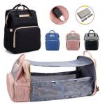 Retractable Mommy Diaper Bag Portable Folding Crib Mommy Bag for sale