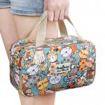 Flower Design Polyester Cosmetic Makeup Bag Set for sale