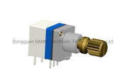 China 9mm Digital Incremental Encoder , Metal Shaft Rotary Encoder With Push Button supplier