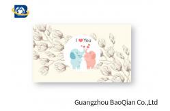 China Plsatic PET / PP 3D Lenticular Card Customized 3D Animal Love Card Printing supplier