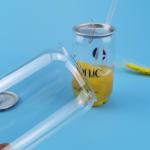 Clear Transparent 0.35L PET Alu Lid Plastic Beer Can