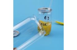 China Clear Transparent 0.35L PET Alu Lid Plastic Beer Can supplier