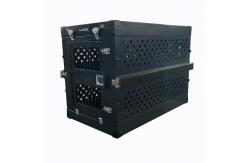China Black Colour Large Aluminum Folding Dog Box For Dog Trainning supplier