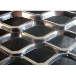Expanded Steel Diamond Mesh Punched Process Customized Wire Diameter