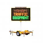Dual Full Matrix Portable Road Signs , Led Moving Message With Optical Lens for sale