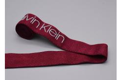 China 30mm Printed Garment Elastic Band With Silicone Shiny Logo supplier